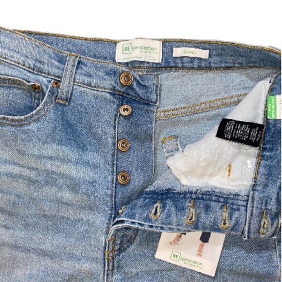 Regeneration By Celebrity Pink High Rise Cropped Flare Flower Jeans Size 5/27 - Picture 2 of 11